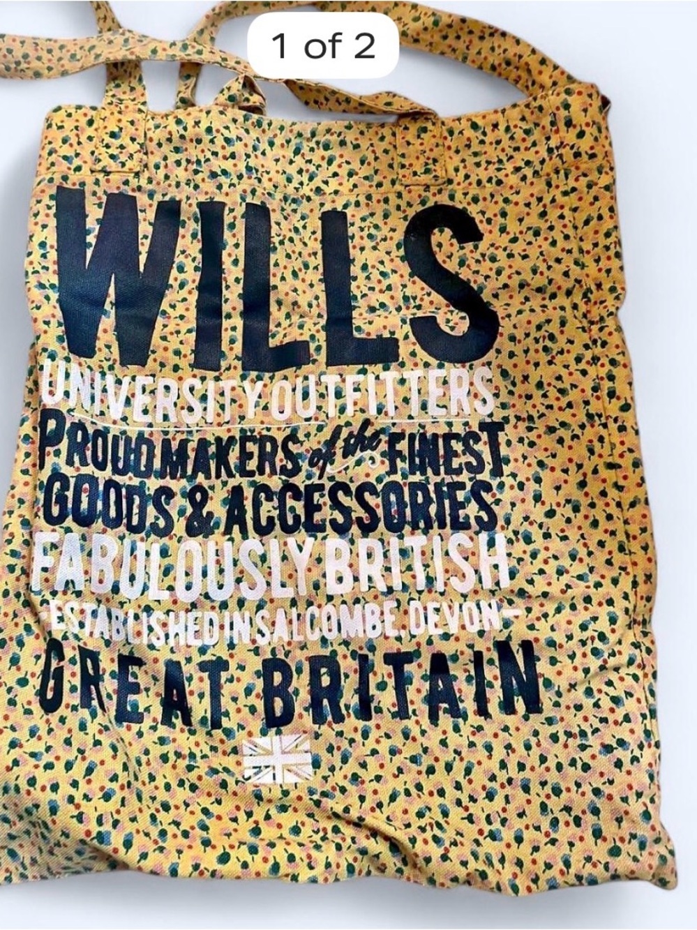 Jack Wills Yellow Tote Bag